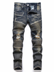 Boys Ripped Denim Jeans Long Pants for Kids