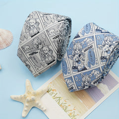 Cartoon Characters Jacquard Hand tied Tie for Men