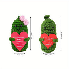 Cucumber Love Amulet Doll Making Kit Pink Heart Bow Craft DIY Accessory