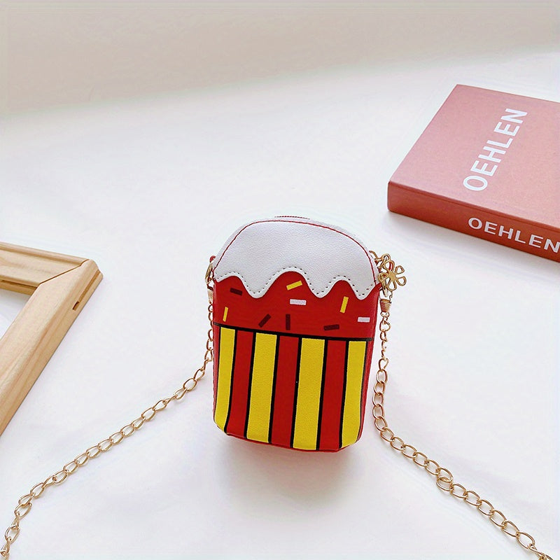 Kids Creative Cake Crossbody Bag Girls Coin Purse