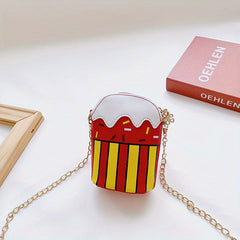 Kids Creative Cake Crossbody Bag Girls Coin Purse