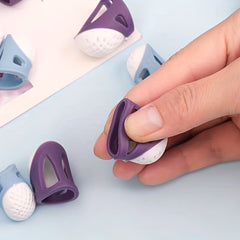 Silicone Thimble Finger Protector 2pcs Set Sewing Needle Proof Kit