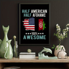 American Immigrant Culture Poster Map Modern Wall Art Home Decor