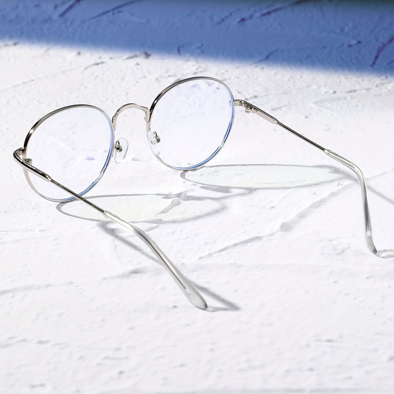 Minimalist Round Frame Clear Lens Glasses