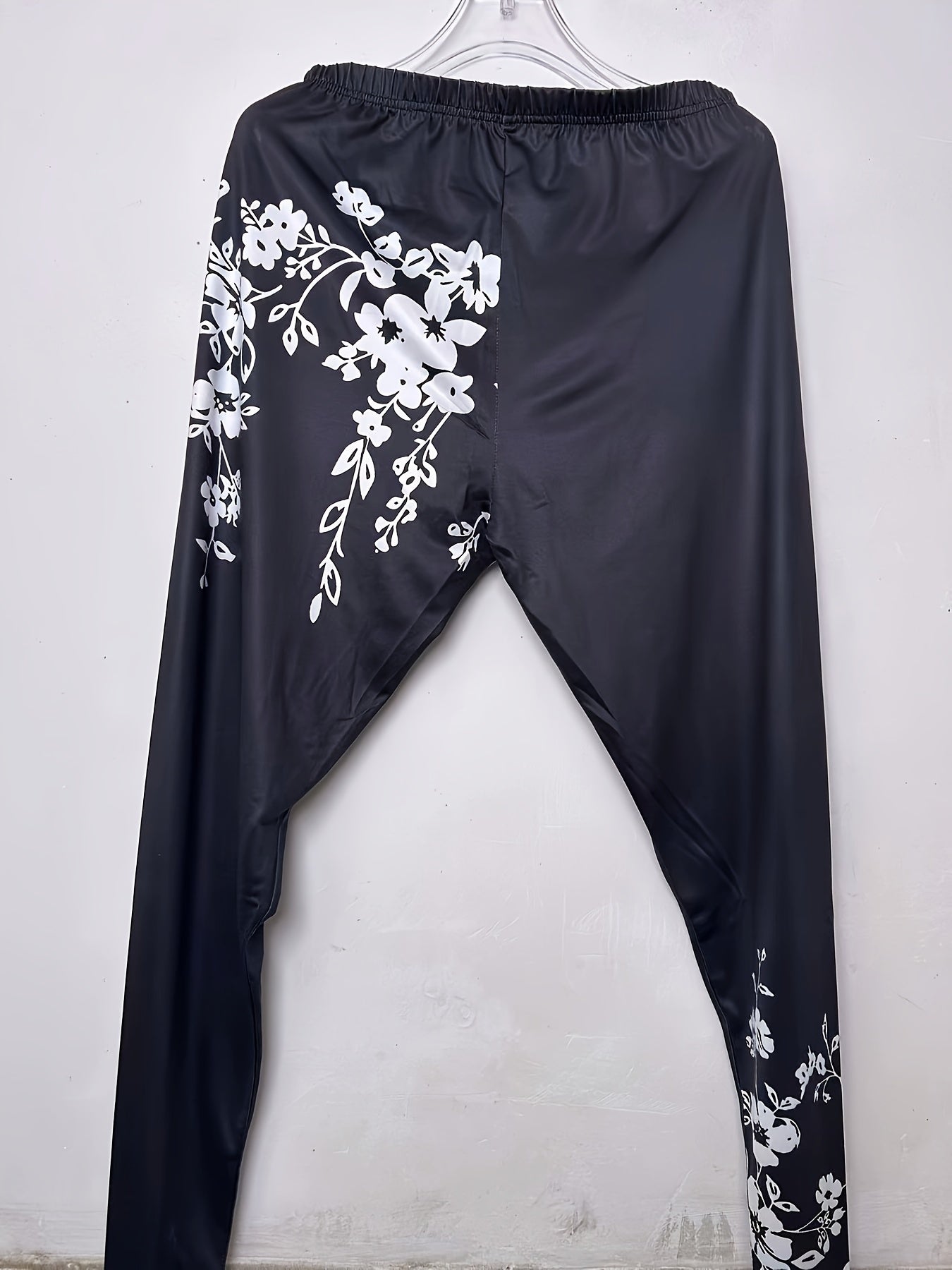 Women's Plus Floral Print High Rise Leggings