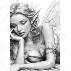 TGX Upgraded Deluxe Flower Fairy Drawing Book 22 Pages Thickened Paper