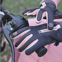 Women's Waterproof Touch Screen Sports Gloves for Cycling