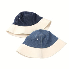 Splicing Cowboy Fishermans Hat Retro Unisex Sun Visor