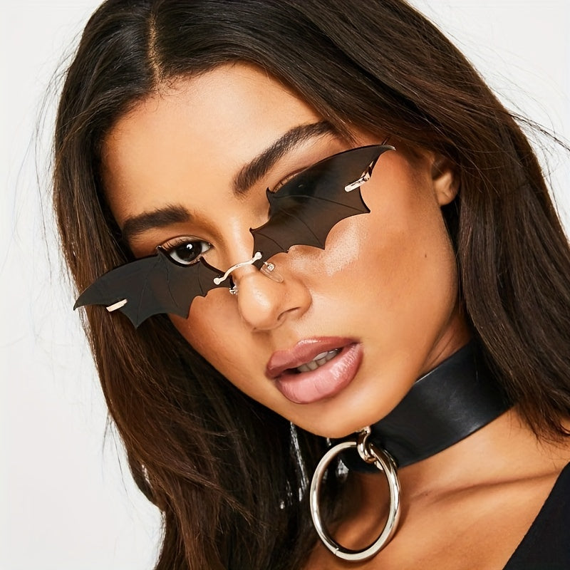 Y2K Rimless Sunglasses Beach Party Club UV400