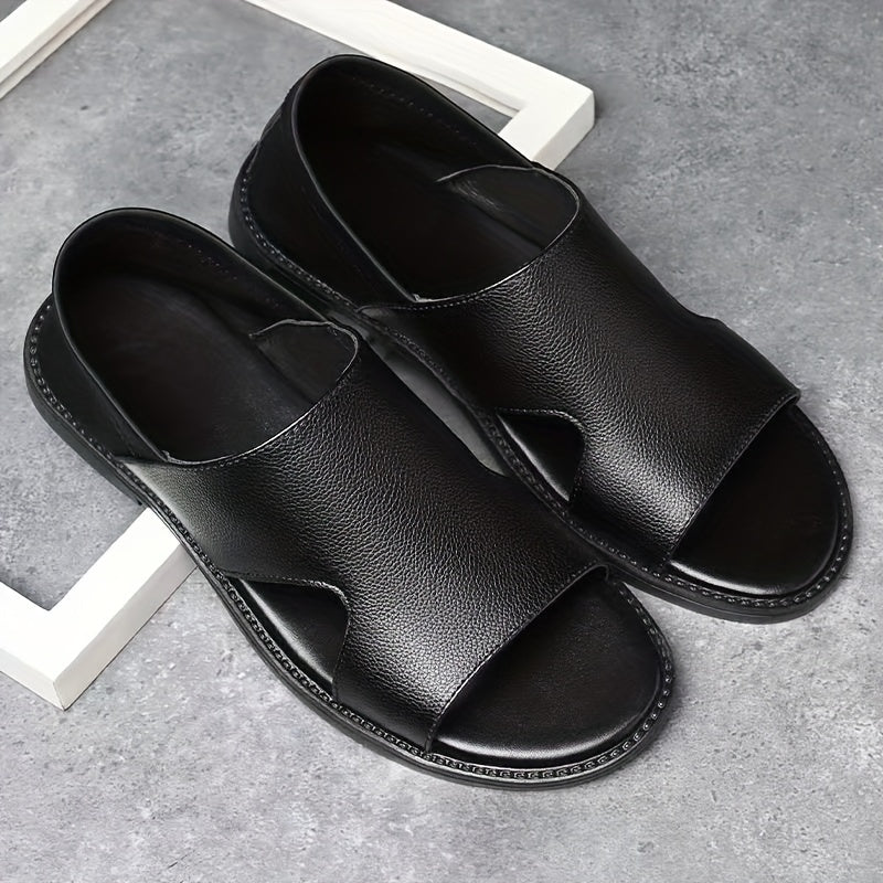 Men's Casual Slip On Slide Sandals Dress Up Summer Outdoor Walking Shoes