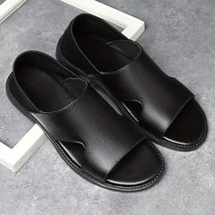 Men's Casual Slip On Slide Sandals Dress Up Summer Outdoor Walking Shoes