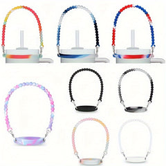 Adjustable Silicone Water Bottle Handle Rope for Hiking Travel Camping