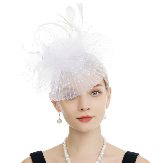 Feather Ruffle Holder Horse Party Banquet Headwear