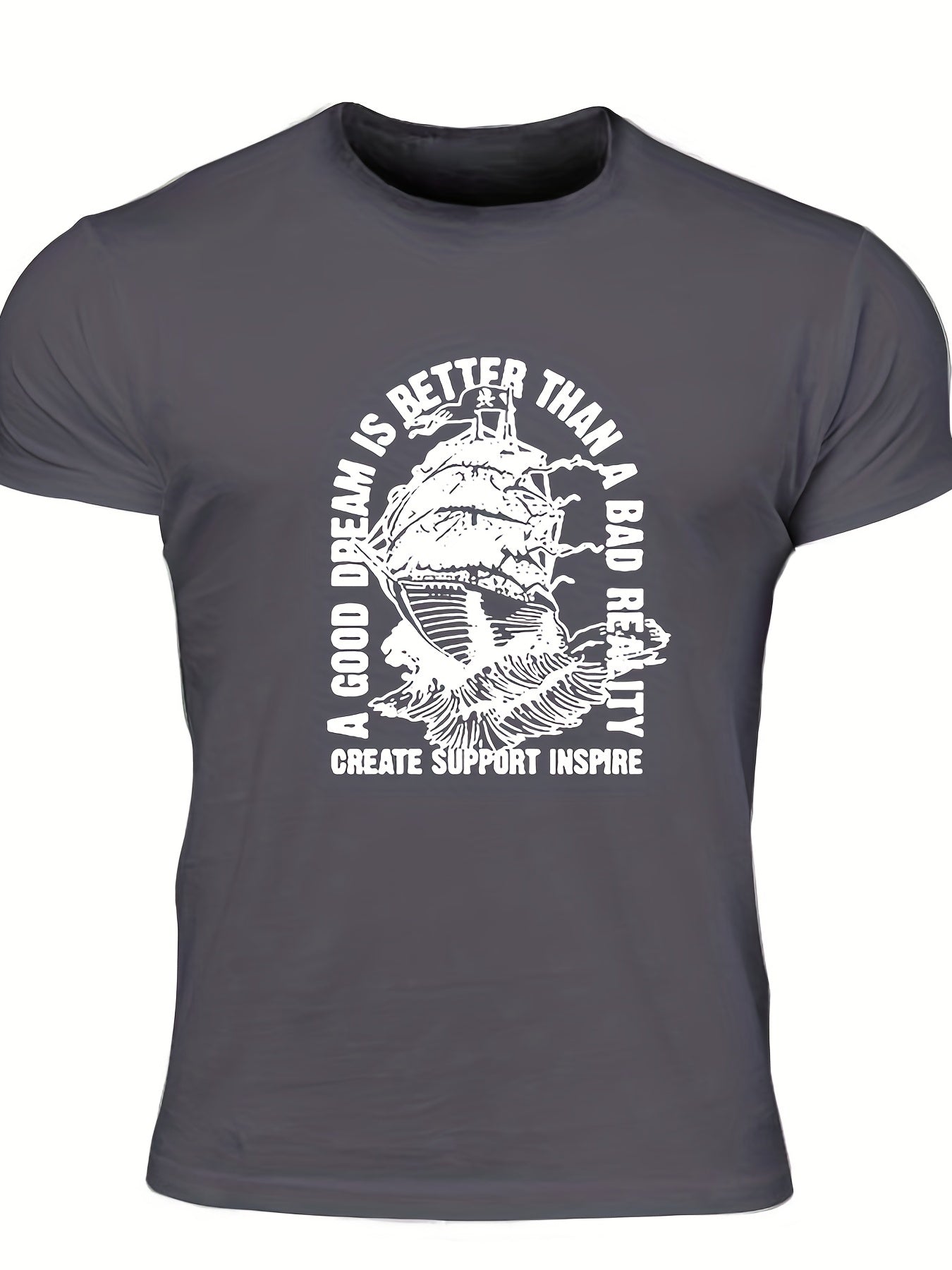 Men's Graphic T shirt Casual Breathable Tee Summer Outdoor