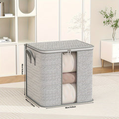 Portable Clothes Storage Bag with Window - Space Saving Organizer