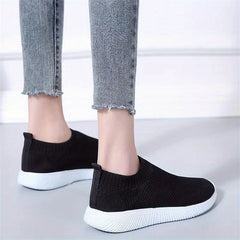 Women's Breathable Knit Sneakers Lightweight Slip On Shoes