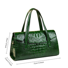 Crocodile Pattern Women'S Leather Shoulder Bag