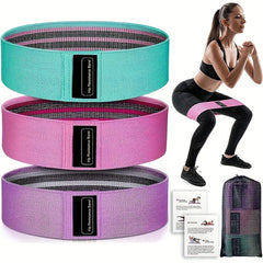 3pcs Yoga Resistance Bands Booty Leg Lifting Pilates Training