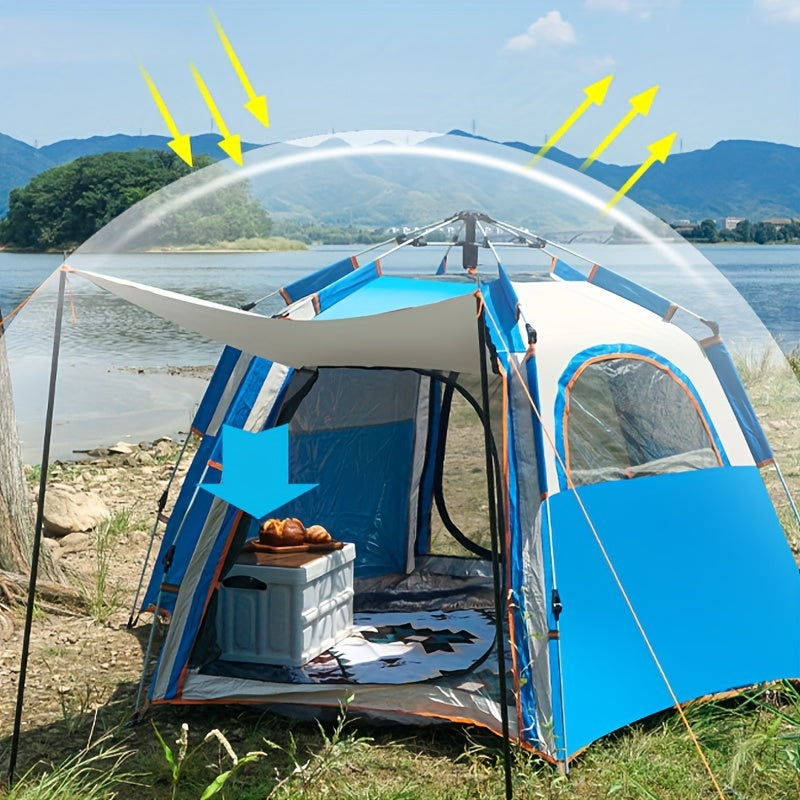 Portable Hexagonal Tent Quick Opening Durable Tent For Outdoor Camping
