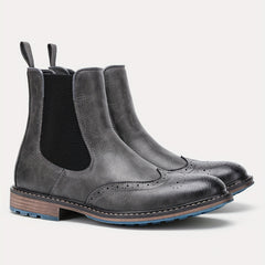 Men's Chelsea Boots Round Toe Ankle Boots