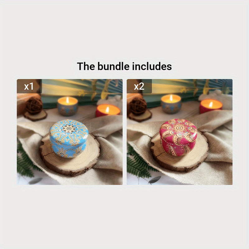 Outdoor Camping Flower Fragrance Candles