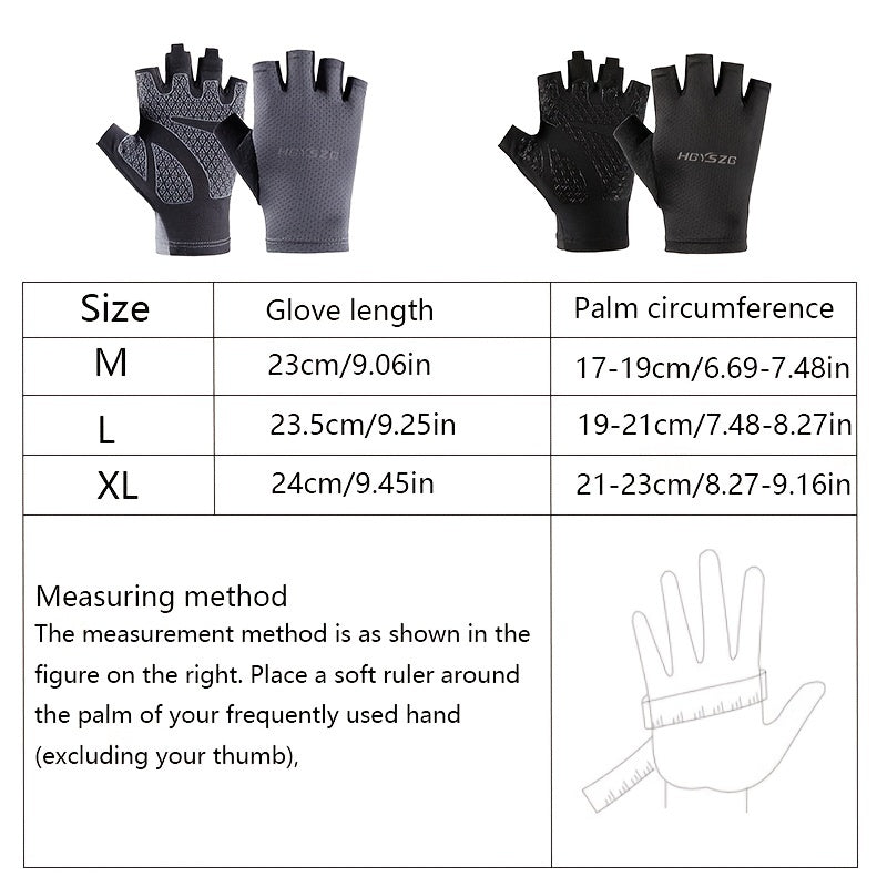 Sun Protection Fishing Gloves Breathable Cycling Gloves Anti Slip Workout Gloves