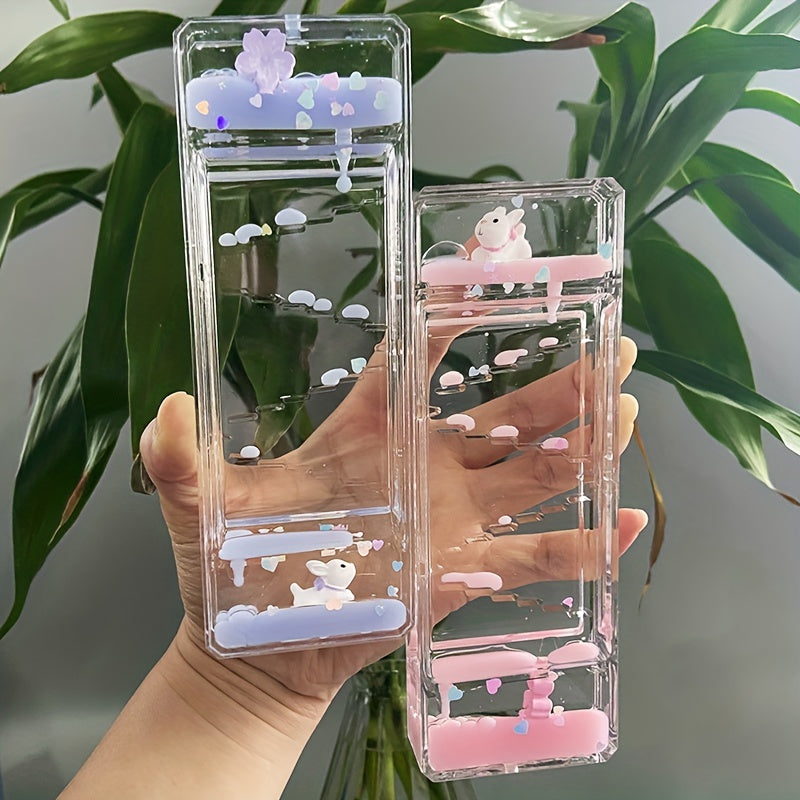 Cartoon Rabbit Dropper Sand Timer Decoration