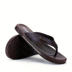 Men's Thong Sandals Metallic Decor Non Slip Flip flops Shoes