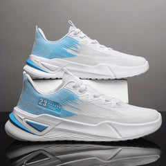 Men's Breathable Lace Up Sneakers Outdoor Walking Shoes
