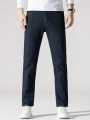 Men's High Stretch Slim Fit Denim Jeans with Pockets