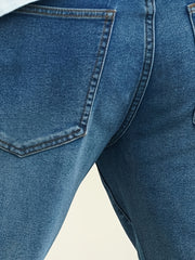 Men's Slim Fit Denim Jeans with Pockets