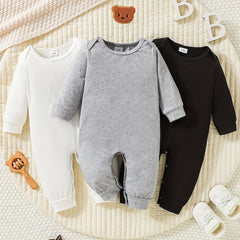 3pcs Newborn Baby Jumpsuits Casual Cotton Rompers