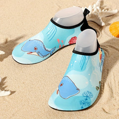 Whale Pattern Sporty Socks for Yoga Swim Surf