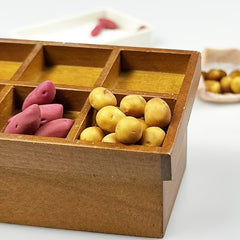 5pcs Mini Potato Set for 1:12 Dollhouse ABS Material Yellow Fantasy Themed