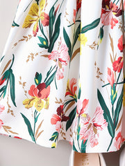 Girls Sling Dress Flower Casual Shirred Camisole Dress