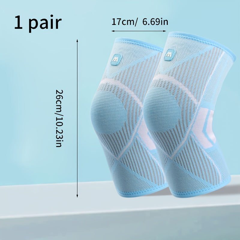Knitted Elastic Nylon Sports Knee Pads Warm Non-slip Breathable Knee Protection