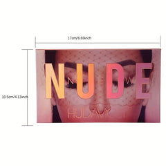 18 Colors Desert Eyeshadow Palette Satin Metallic Texture Brown Red