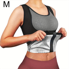 Women's Sweat Vest Sauna Session Shaun Shirt Zipper