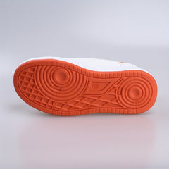 Women's Mesh Platform Sneakers Lace Up Outdoor Shoes Comfy Orange