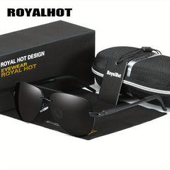 RoyalHot Polarized Metal Outdoor Driving Sunglasses