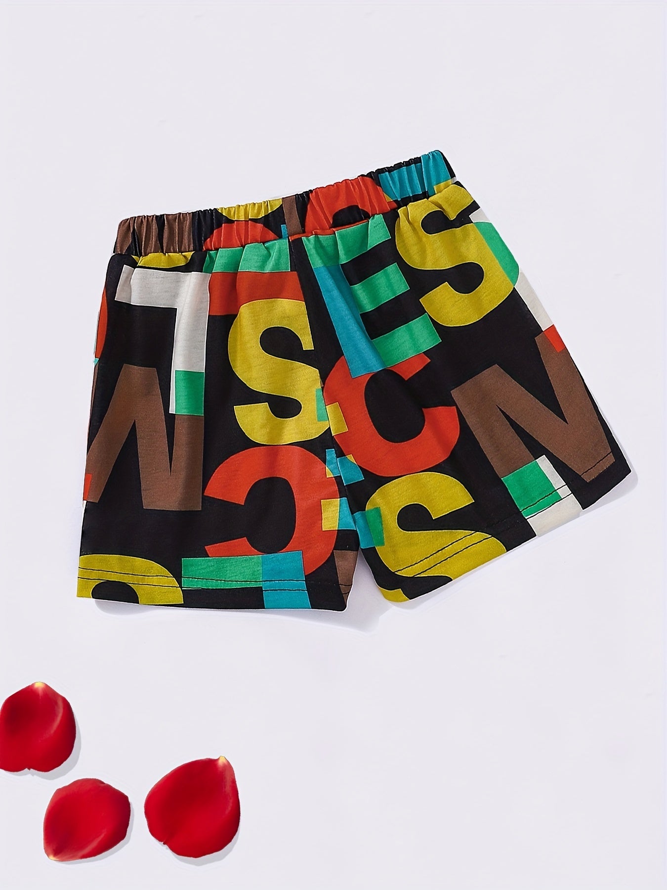Boys Letter Pattern Shorts for Summer Kids Clothes