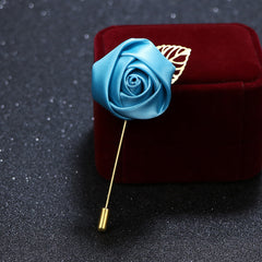 Men's Wedding Groom Rose Suit Brooch