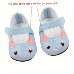 18 Inch American Doll Shoes Set for Reborn Doll Dress Up Toy