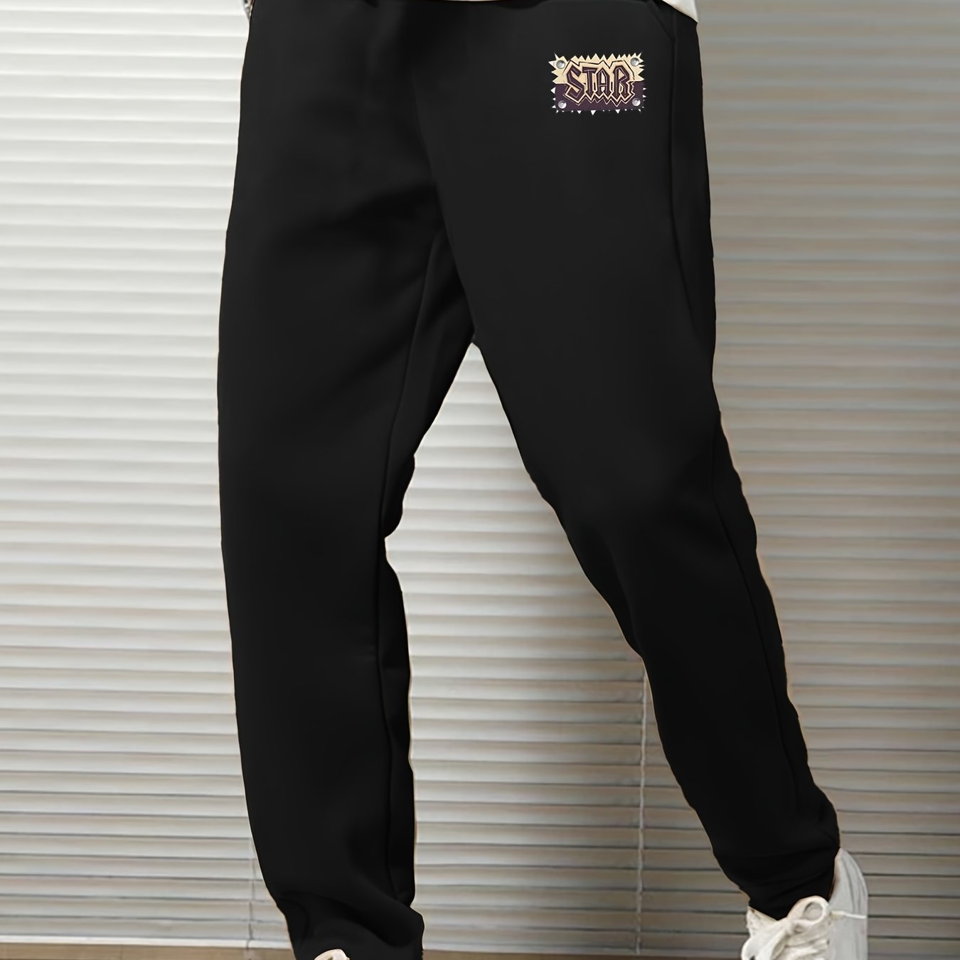 Cartoon Print Jogger Pants Men's Casual Loose Sweatpants