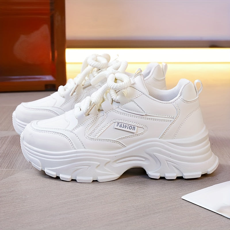 Women Chunky Dad Shoes Low Anti-slip Sneakers