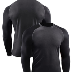 Men's Long Sleeve Sport Sweatshirt Quick Drying T shirt Gym Running