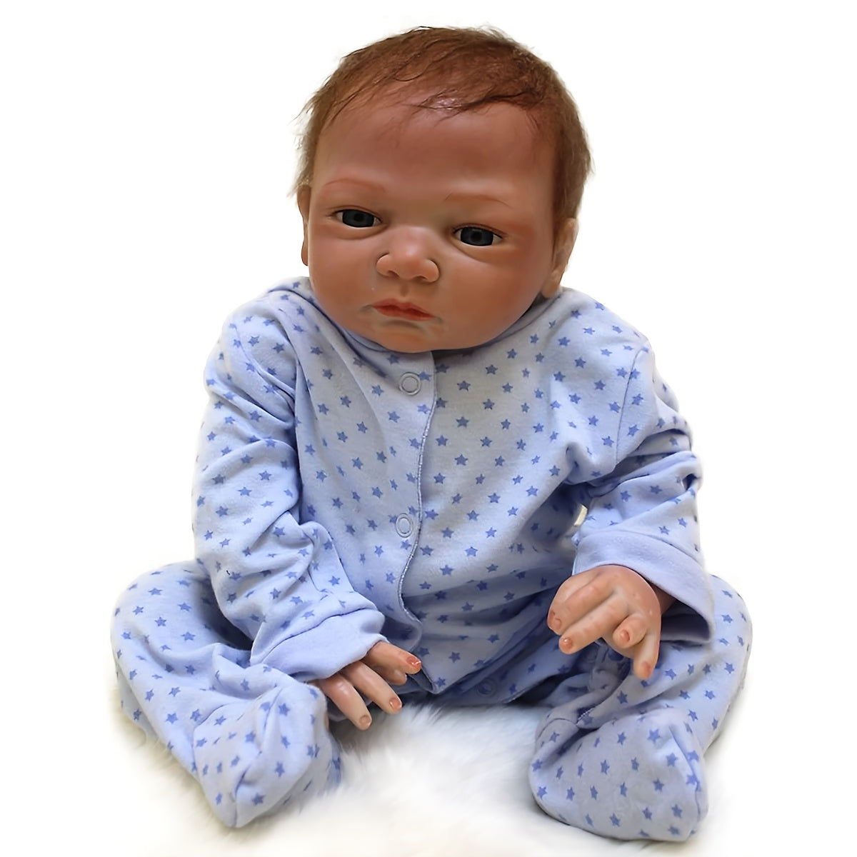 Soft Vinyl&Cloth Body Reborn Dolls w/ Rooted Hair Painted Reborn Dolls