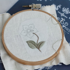 A4 Flower Embroidery Soluble Graph Liner Paper for Clothing Bag