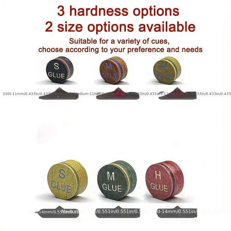 11 14mm Billiards Leather Head Six Layer Head Random