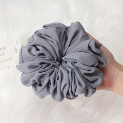 Chiffon Rubber Band Large Bow Hair Scrunchie Hijab